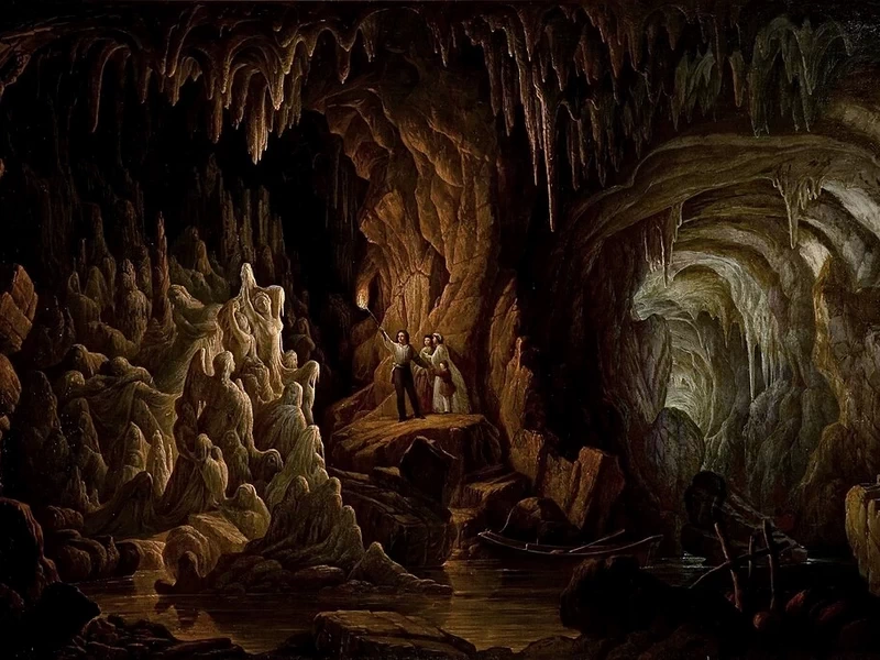 1806-Manuel de Araújo Porto-Alegre - Una grotta - Museu Nacional de Belas Artes, Rio de Janeiro
